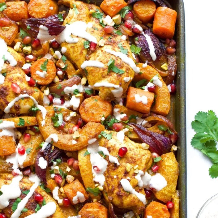 Moroccan Sheet Pan Dinner