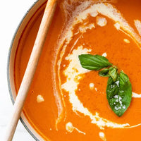 Grilled Cheese and Basil Tomato Soup