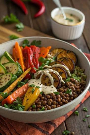 Vietnamese Lentil Bowl