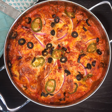 Monkey Bread Pizza: Simple, soft and savory pull apart bread is loaded with pizza flavor. Soft pizza dough, robust savory marinara sauce, peppers, olives, and vegan cheese makes easy, fun party treat dinner.