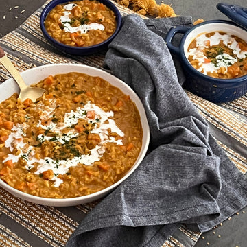 Mulligatawny Soup:This lovely fusion of British-Indian cuisine soup combine flavors of lentils, apple and cream in a luxuriously warming sweet curried broth. This unique soup is rich in flavor, fiber, nutrition and always satisfying.