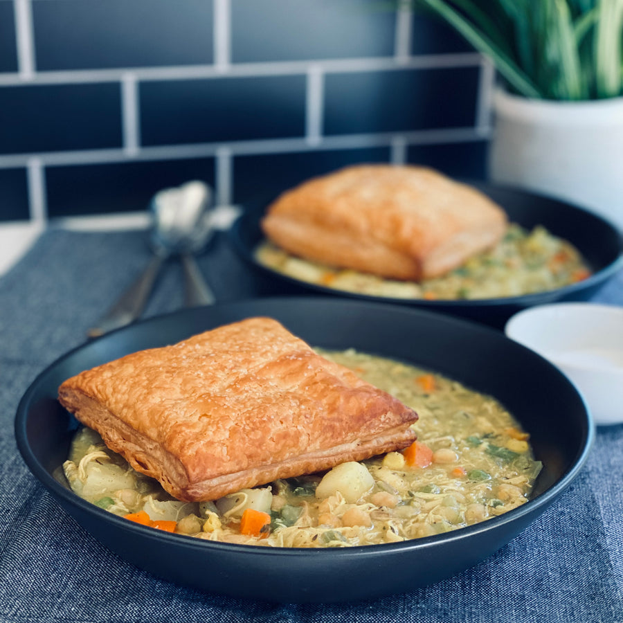 Vegetable Chickpeas Pot Pies
